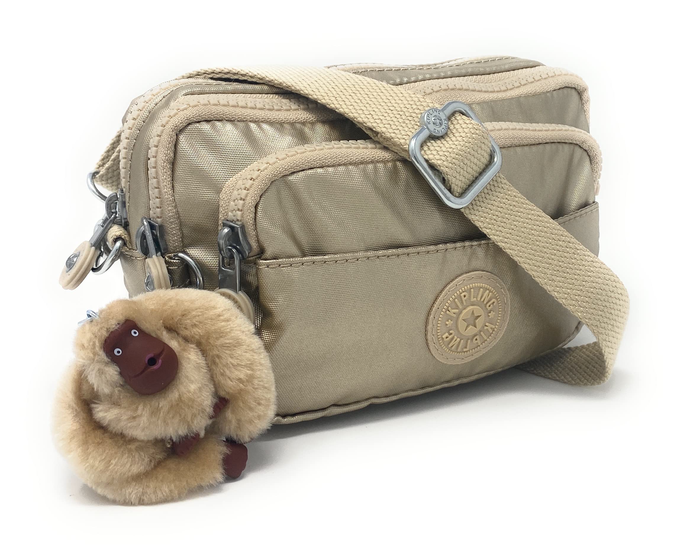 Kipling Women's Merryl 2-in-1 Convertible Waistpack, Starry Gold Metallic, Merryl