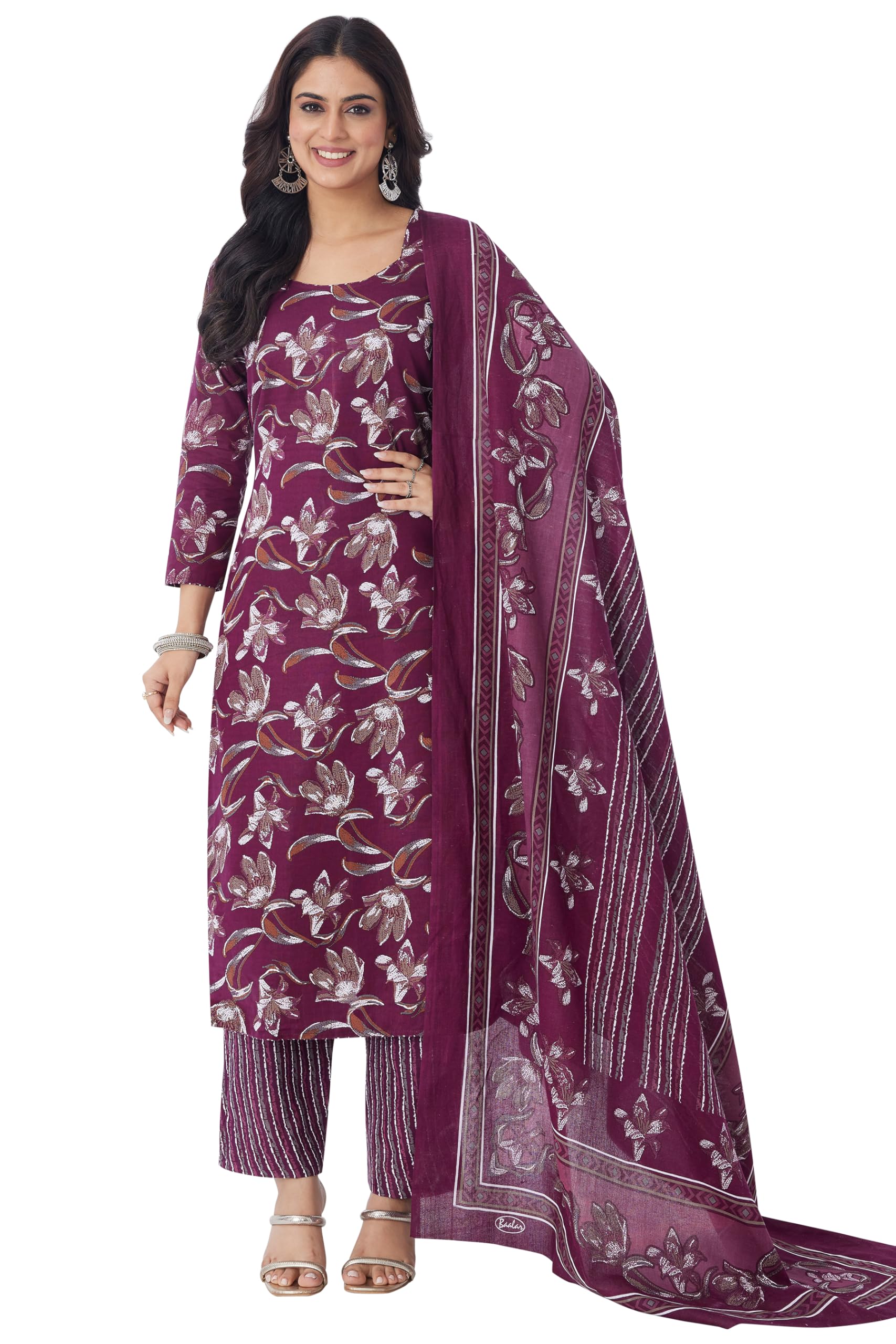 Cotton Printed Readymade Salwar Suit For Women (MIRAANBAND3305)-image-44