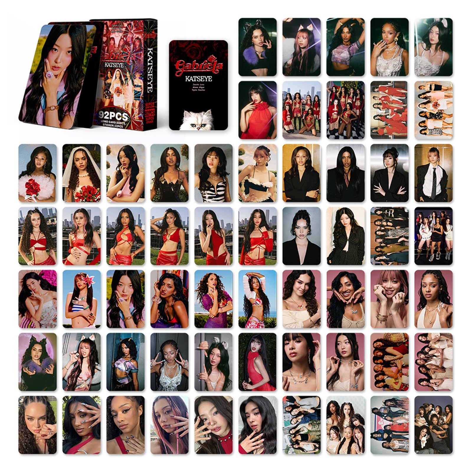 Amazon.com: JCCDMZSL Katseye Photocards Gabriela Album 60PC Lomo
