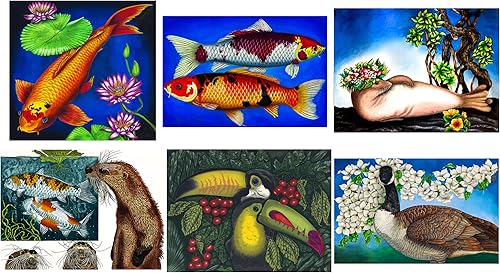 Miniatura 3 de Greeting Cards Original Art by Babette Gazarian-Cherne' OWLS