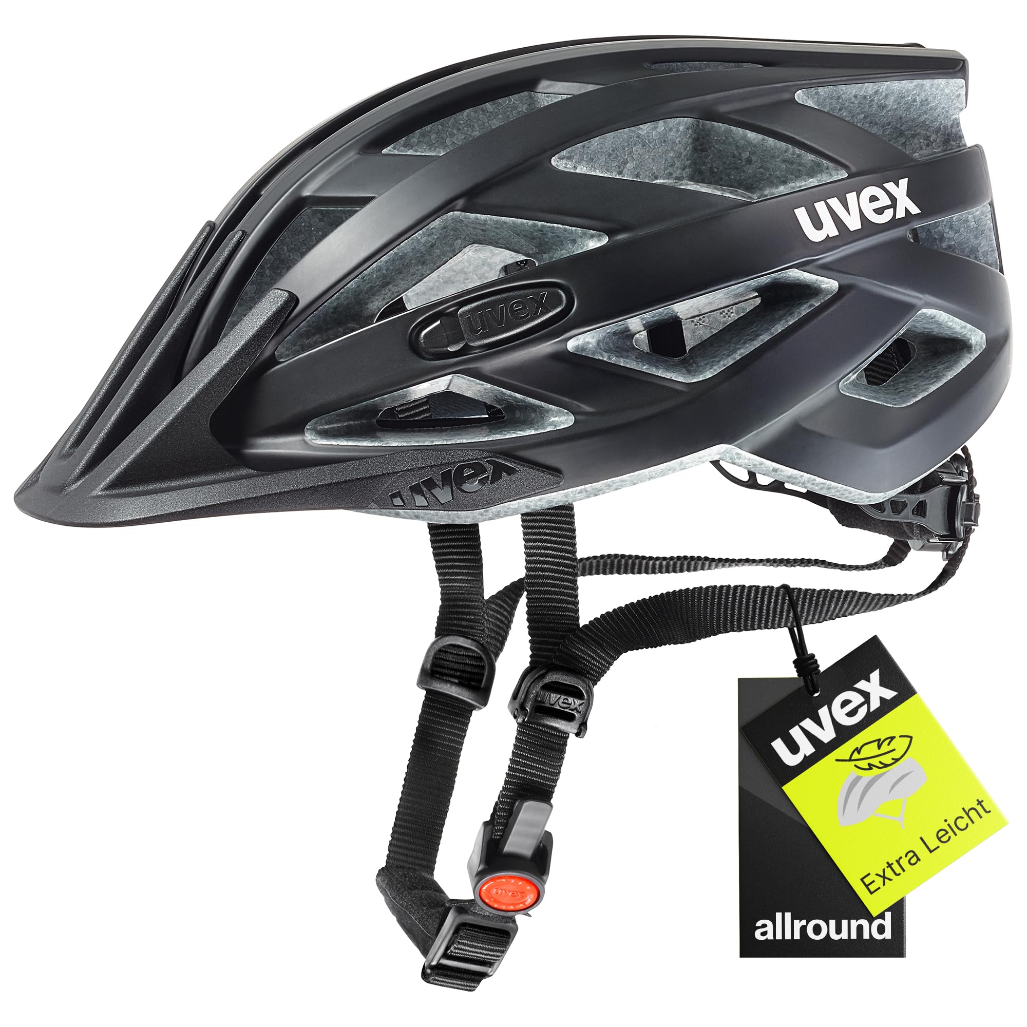 uvex i-vo cc - Leichter Allround-Helm für Damen und Herren - individuelle Größenanpassung - Black matt - 56-60 cm