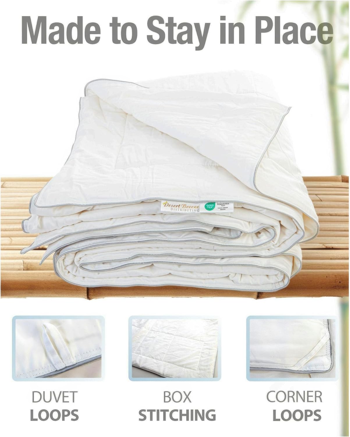 Cooling Comforter, Fill 100% Viscose from Bamboo, Cover 60% Viscose from Bamboo 40% Cotton, Lightweight Duvet Insert, Breathable Summer Quilt, 40x60 inches, for Cot, Crib, Travel, Single, or Throw