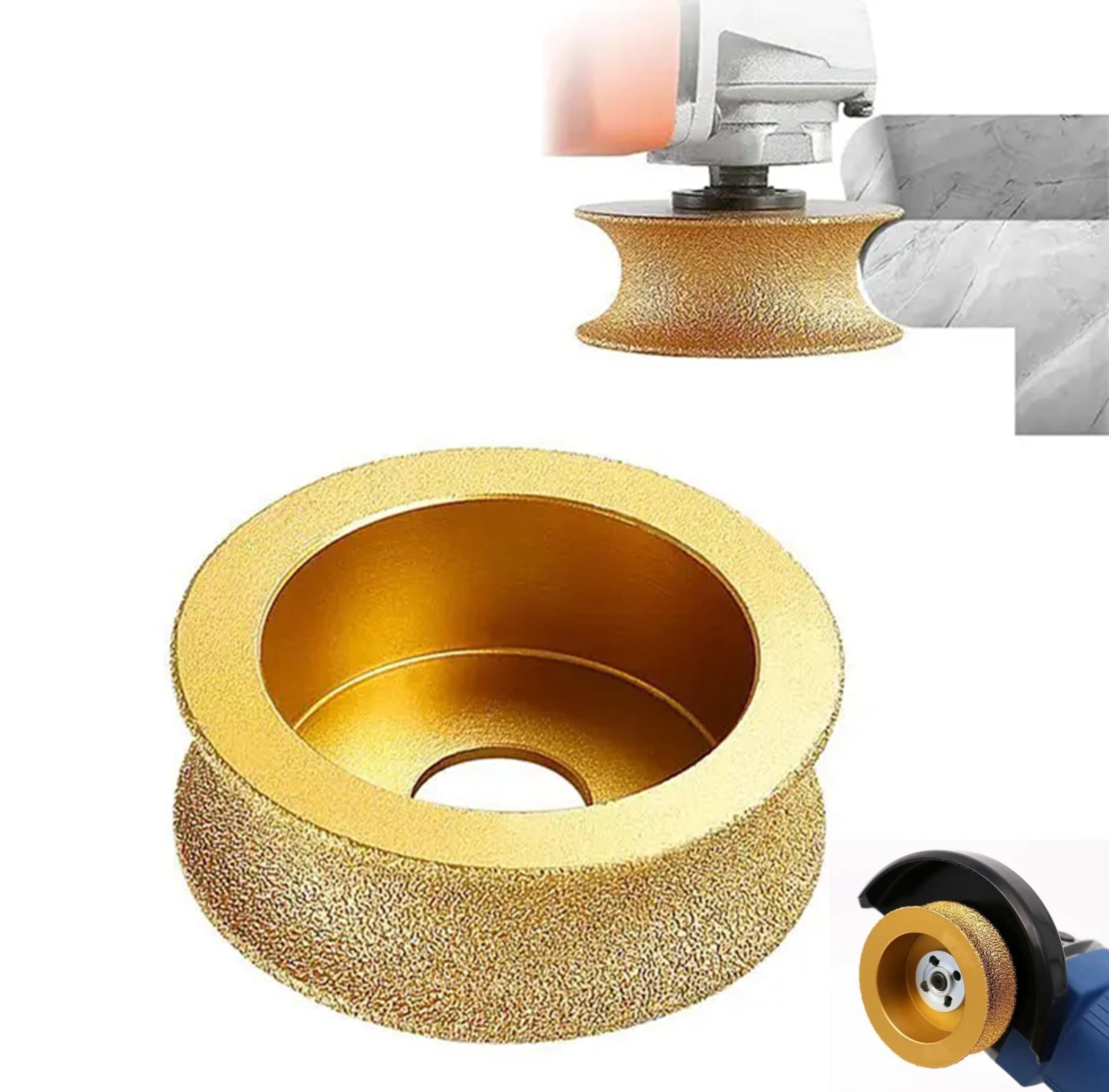 RetLeen 20mm Vacuum Brazed Diamond Grinding Wheel - Half Round Edge Profile Molding Tool for Marble, Granite and Stone (Suitable for Stone Size- 15mm to 19mm) (B0CSX72YYB) Amazon Price History, Amazon Price Tracker