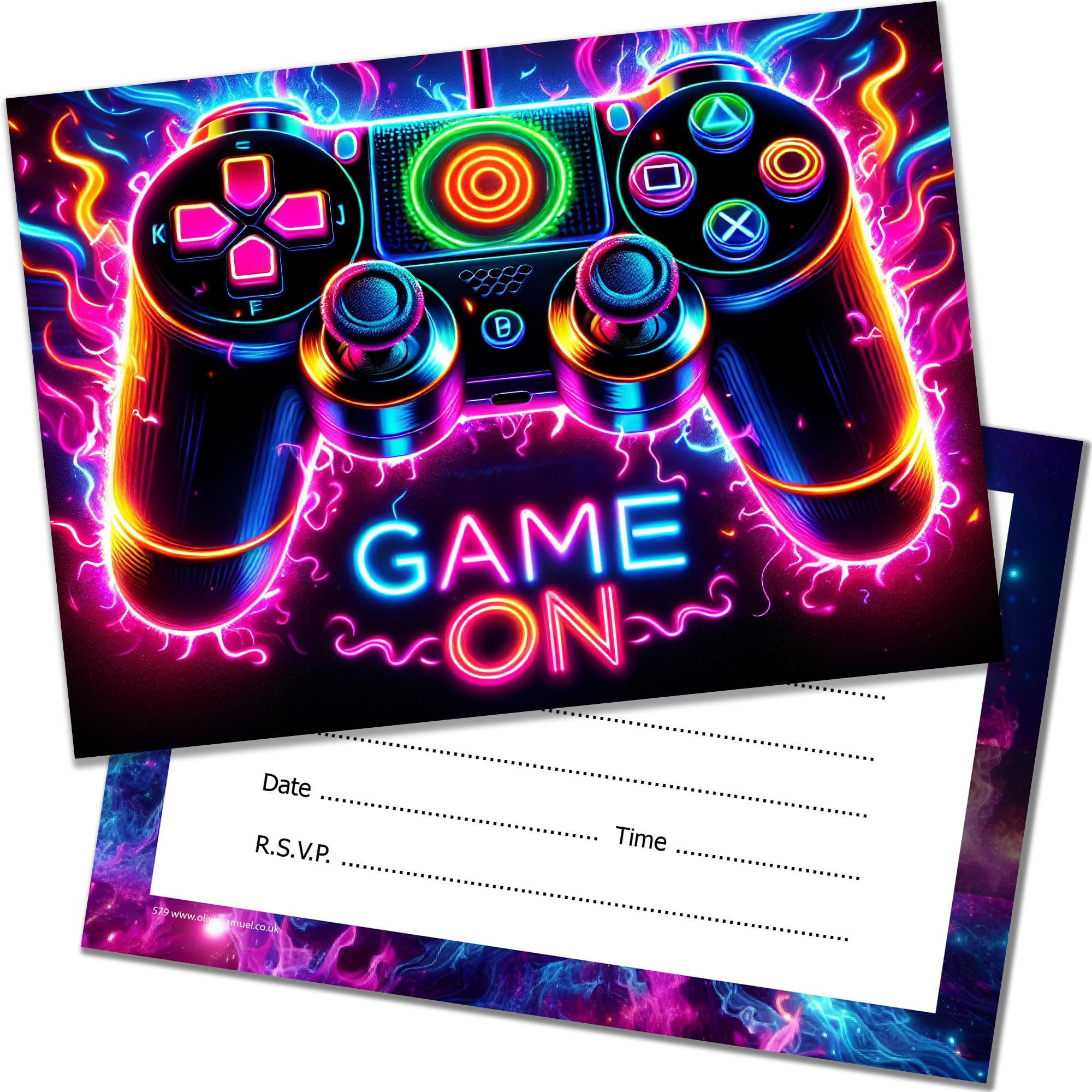 Amazon Gift Card Birthday 32 Game Controller Party Invitations ...