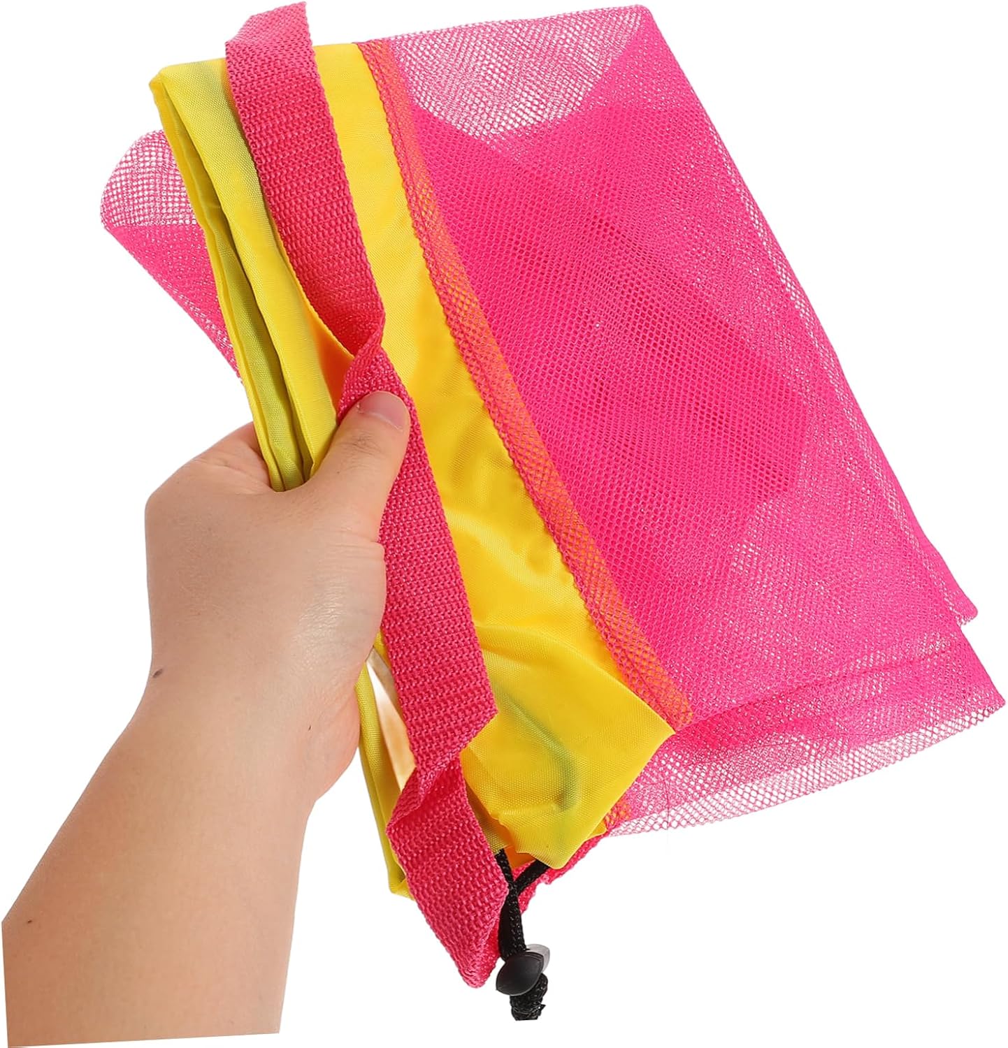 Beach Toys for Boys and Girls Mesh Drawstring Bag, Large Polyester Storage image 3