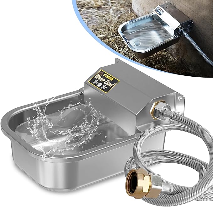 PETIMI Automatic Water Dispenser for Dogs with 304 Stainless Steel Feature