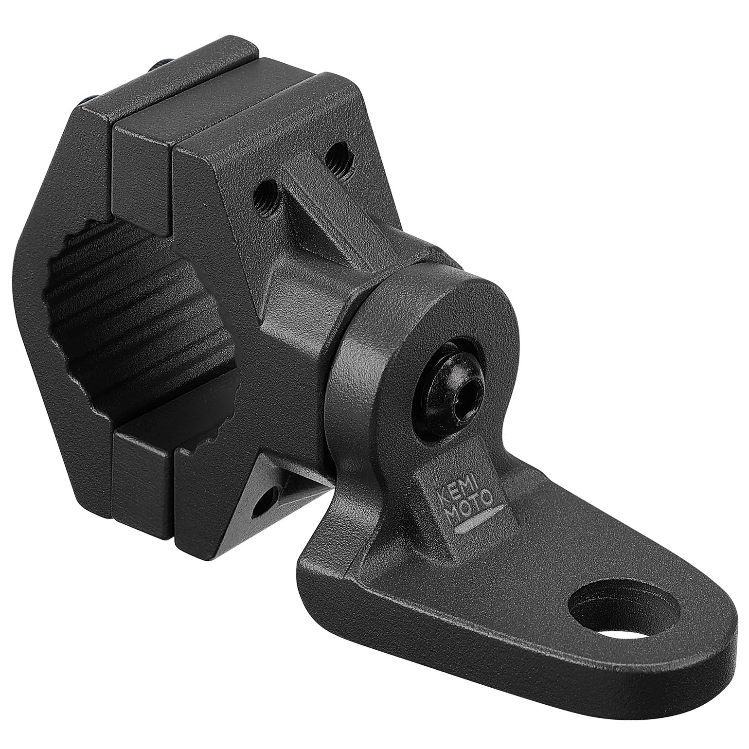 KEMIMOTO ATV Whip Mount, Heavy Duty Light Flag Mounts Fit for 0.875"/1"/1.125" Handlebar Rack Bar, Whip Light Mounting Bracket for ATV E-Bike Gocart-