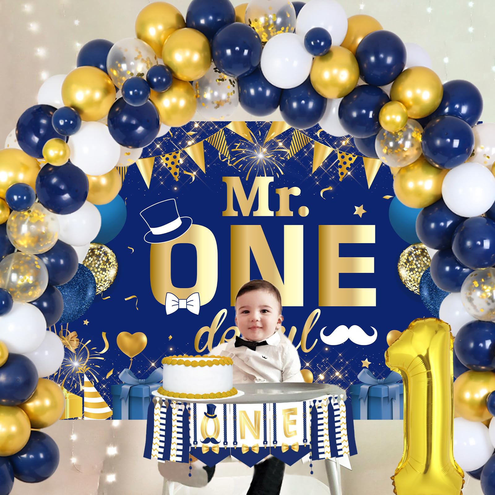 JOYMEMO 2nd Geburtstag Dekoration Weltraum - Two The Moon Party Set Mit Ballons & Banner