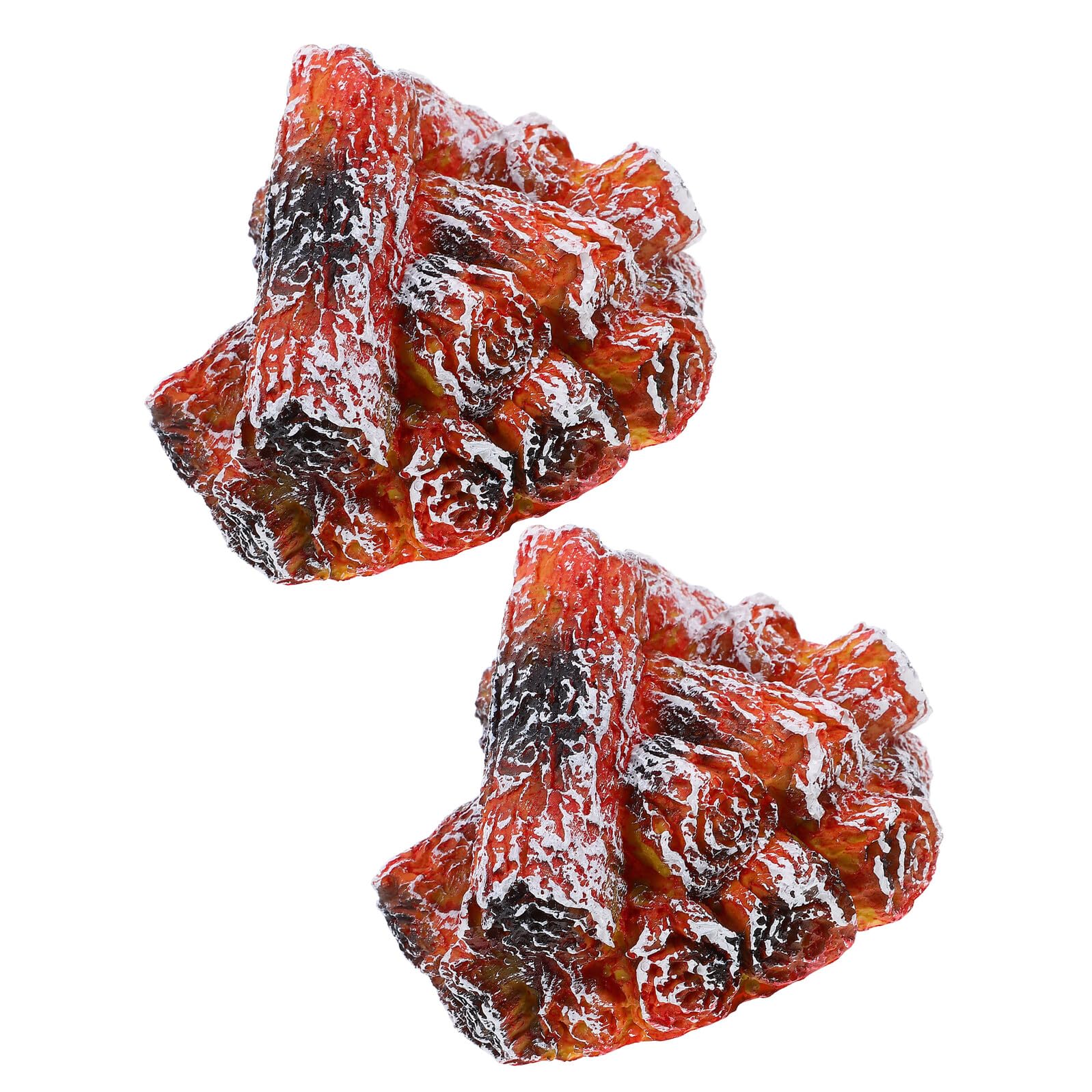 2 Piezas Lámpara de Simulada LED Lámpara Decorativa de Fuego con Llama Parpadeante Retro para Chimenea Luz Nocturna Decorativa para Mesita de Noche Unidades