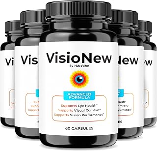 (5 Pack) Visionew Capsules – Premium Eye Health Supplement with Natural Ingredients to Support Bright, Clear Eyes, Eye Comfort & Healthy Vision | Official Review, Easy-to-Take Pills (300 Capsules)