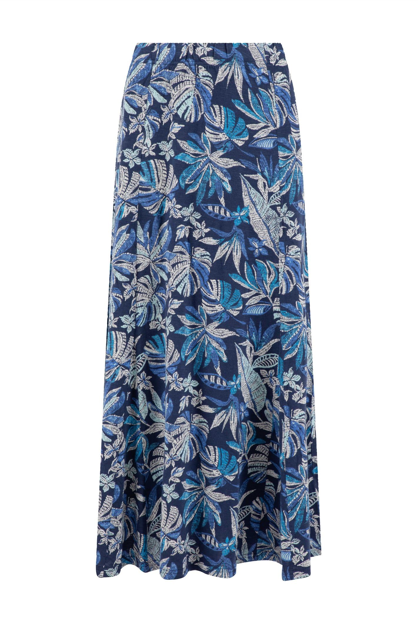 Ares Womens Printed Jersey A-Line Maxi Skirt -