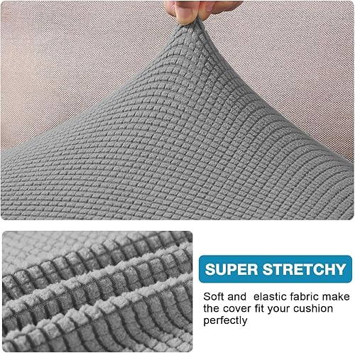 Vista 119 de Funda de cojín de alta elasticidad, para sofá, funda de cojín protectora para sofá, para asiento de sofá, cubierta para sofá suave, flexible