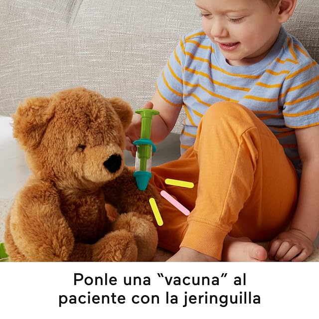 Foto 5 de 6 de Fisher-Price Kit médico, juguete de imitación con estetoscopio y accesorios de medicina
