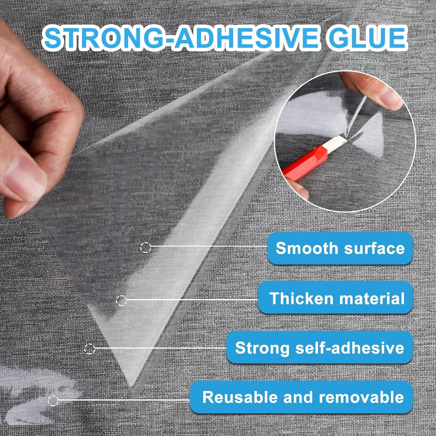 review 236 x 12 Inch Anti Cat Scratch Furniture Protector Large Couch Protector for Cats Single-Sided Sticky Couch Protector Clear Couch Corner Guards Tape for Furniture Couch Sofa Door Walls