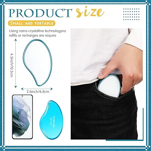 Miniatura 3 de Borrador de pelo de cristal para mujeres y hombres, removedor de pelo de cristal reutilizable, herramienta mágica de depilación sin dolor, borrador