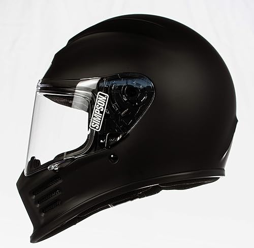 Miniatura 4 de Simpson SPBXL3 Speed Bandit - Casco de motocicleta de cara completa - XL - Negro mate - Escudo transparente incluido - El escudo de espejo en la