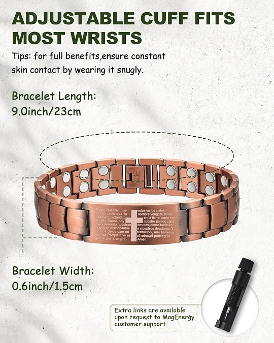 Lifestyle image of MagEnergy bracelet for men