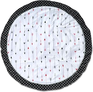 Parent's Choice Tummy Time Nap Mat, Black & Red Arrow