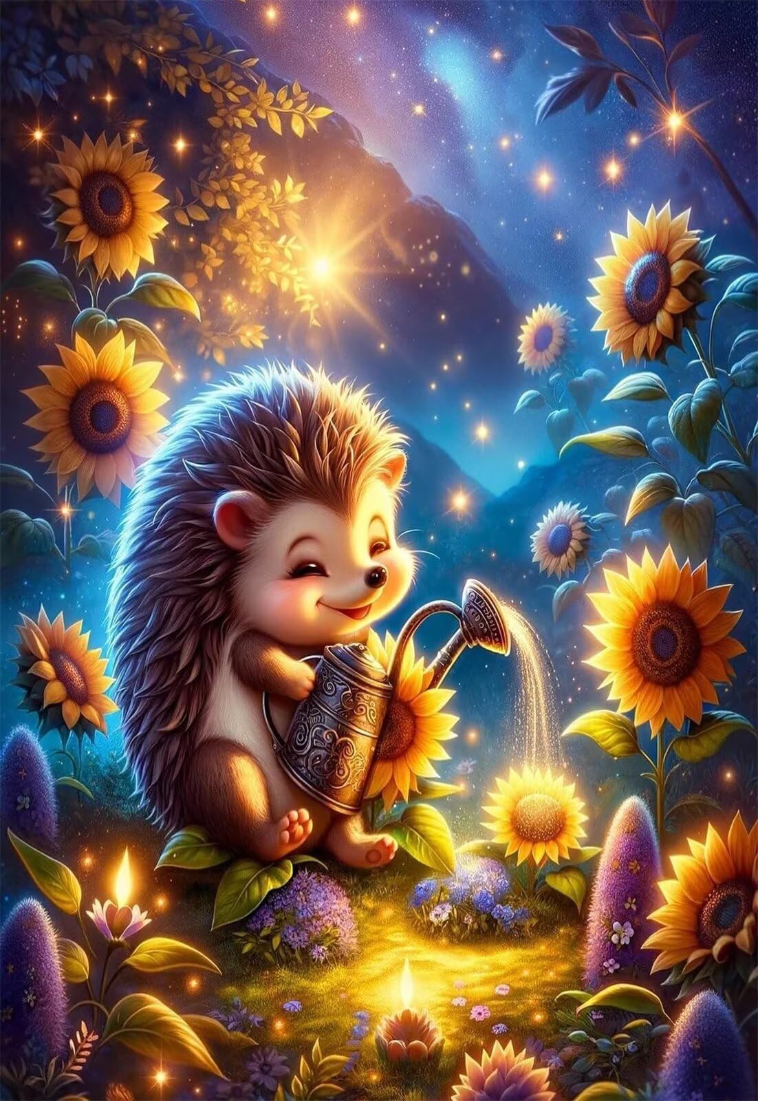 Puzzle 1500 sztuk zwierzęta jeż słonecznik, puzzle niemożliwe, łamigłówki, łamigłówki, gry logiczne dla całej rodziny, puzzle dla dorosłych 1500 sztuk 87 x 57 cm