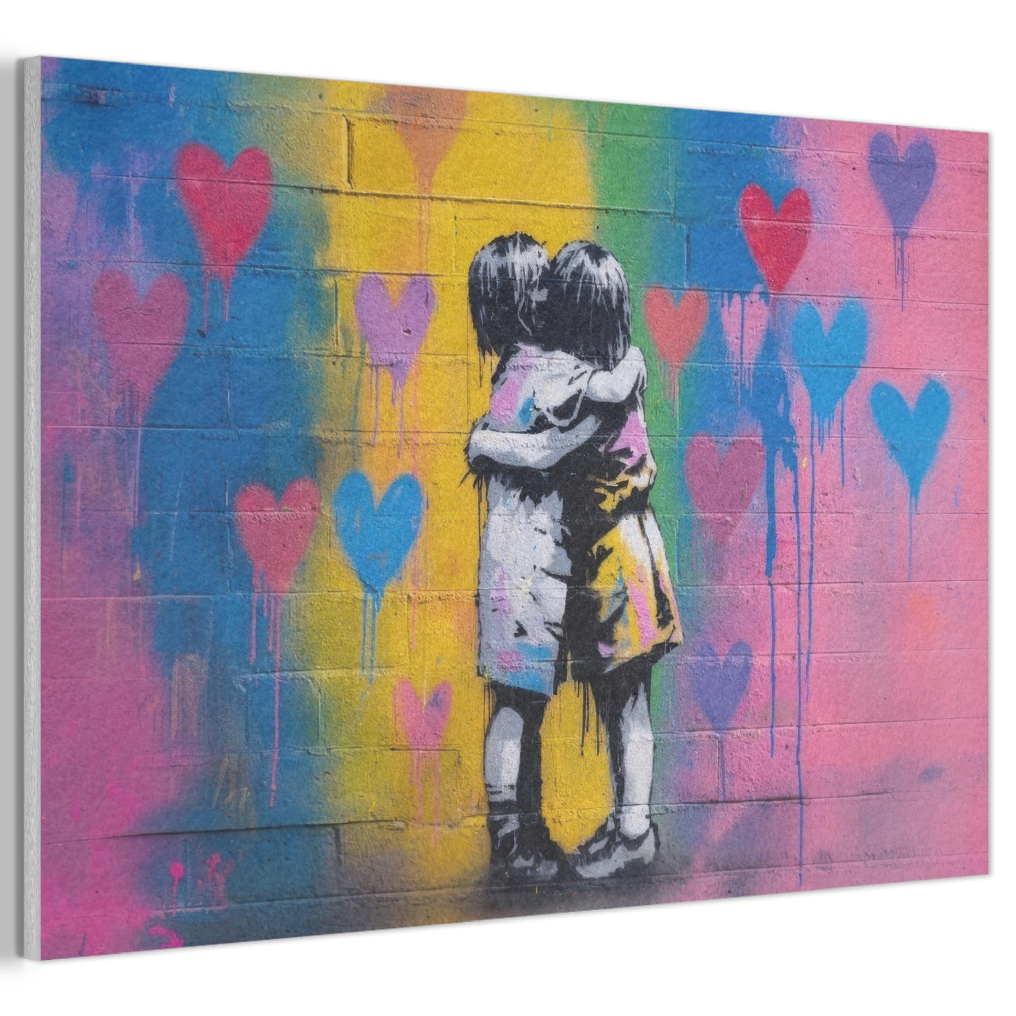 MuchoWow© Felt Panel 60x40 cm Framed Design Print Accent Interior Wallart Decoration Wall Art Kids - Cuddly - Colorful - Wall