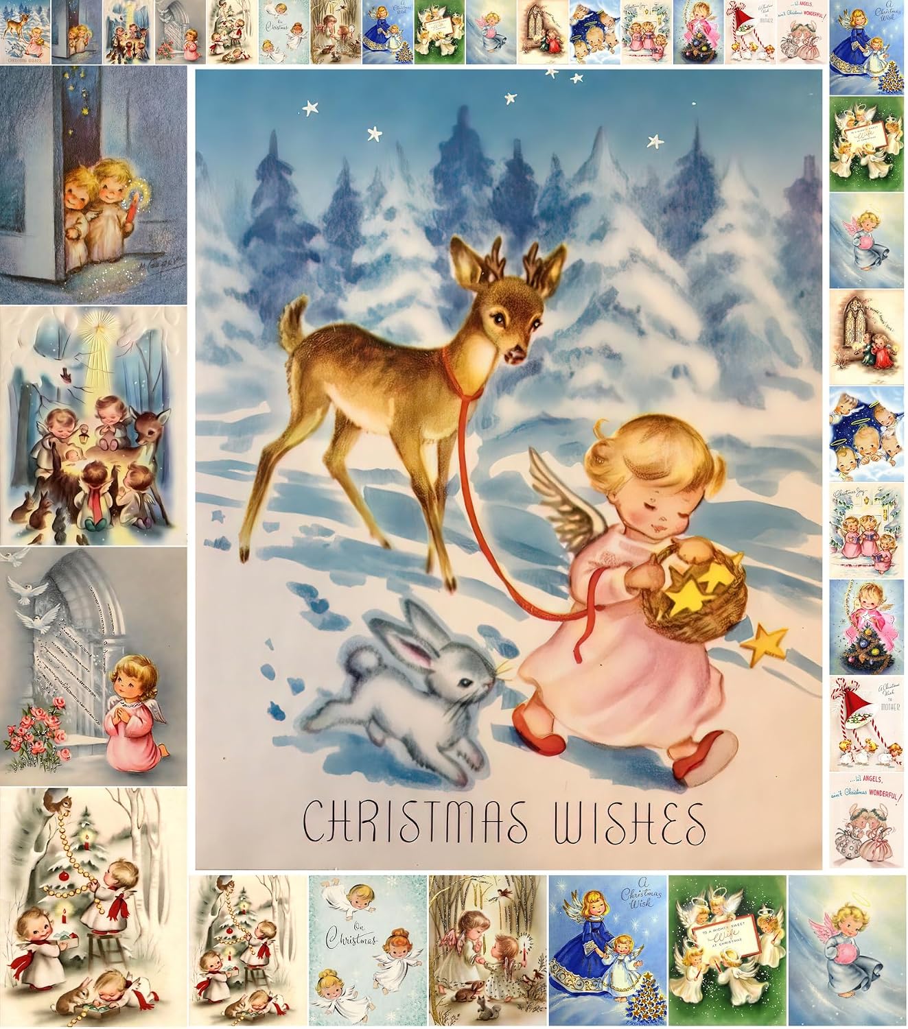 Decoupage Paper Pack (10sheets A4 / 8"x12") Christmas Winter Landscapes FLONZ Vintage Ephemera
