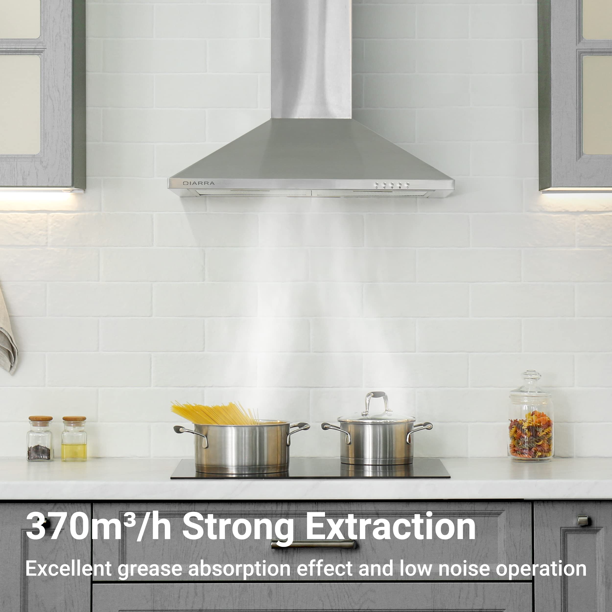 stainless steel cooker hood upper chimney