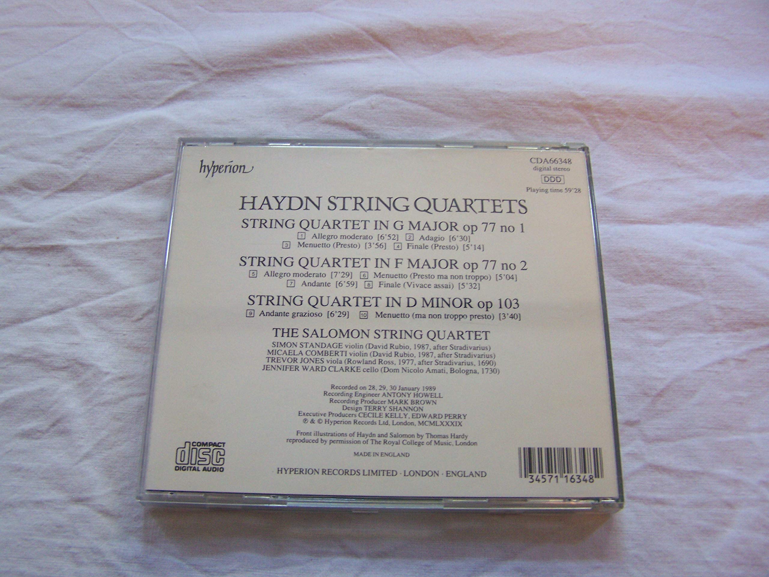 Streichquartette Op.77+103