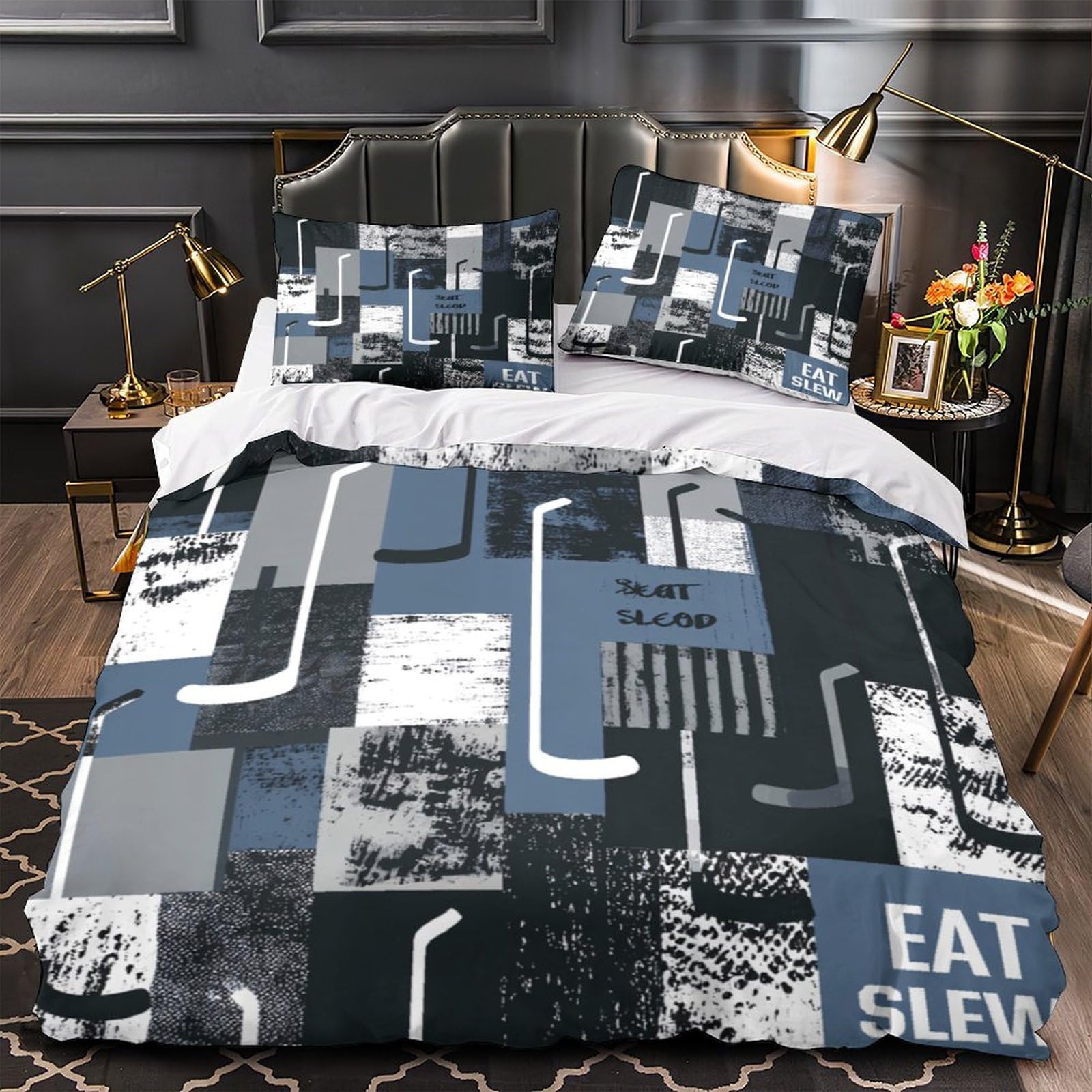 MMDASBVPE Abstract Music Notes Quilt Cover 3D Print Anti-allergic 3 Pieces Bed Set Hidden Zipper Duvet Cover Luxury All Season for Adults Kids Teens Women Youth Teenagers Single（140x200cm）