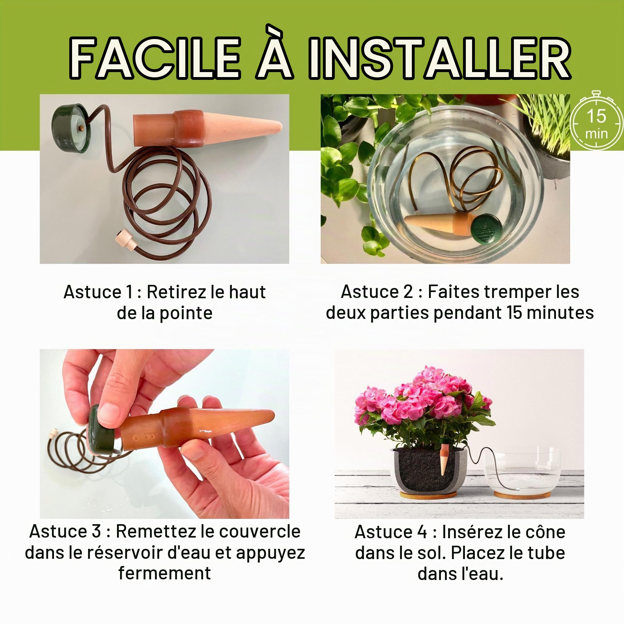 Blumat Classic Piques d'arrosage - Système d'arrosage automatique pour pots - Accessoire pour plantes et arroseur automatique (Lot de 25)