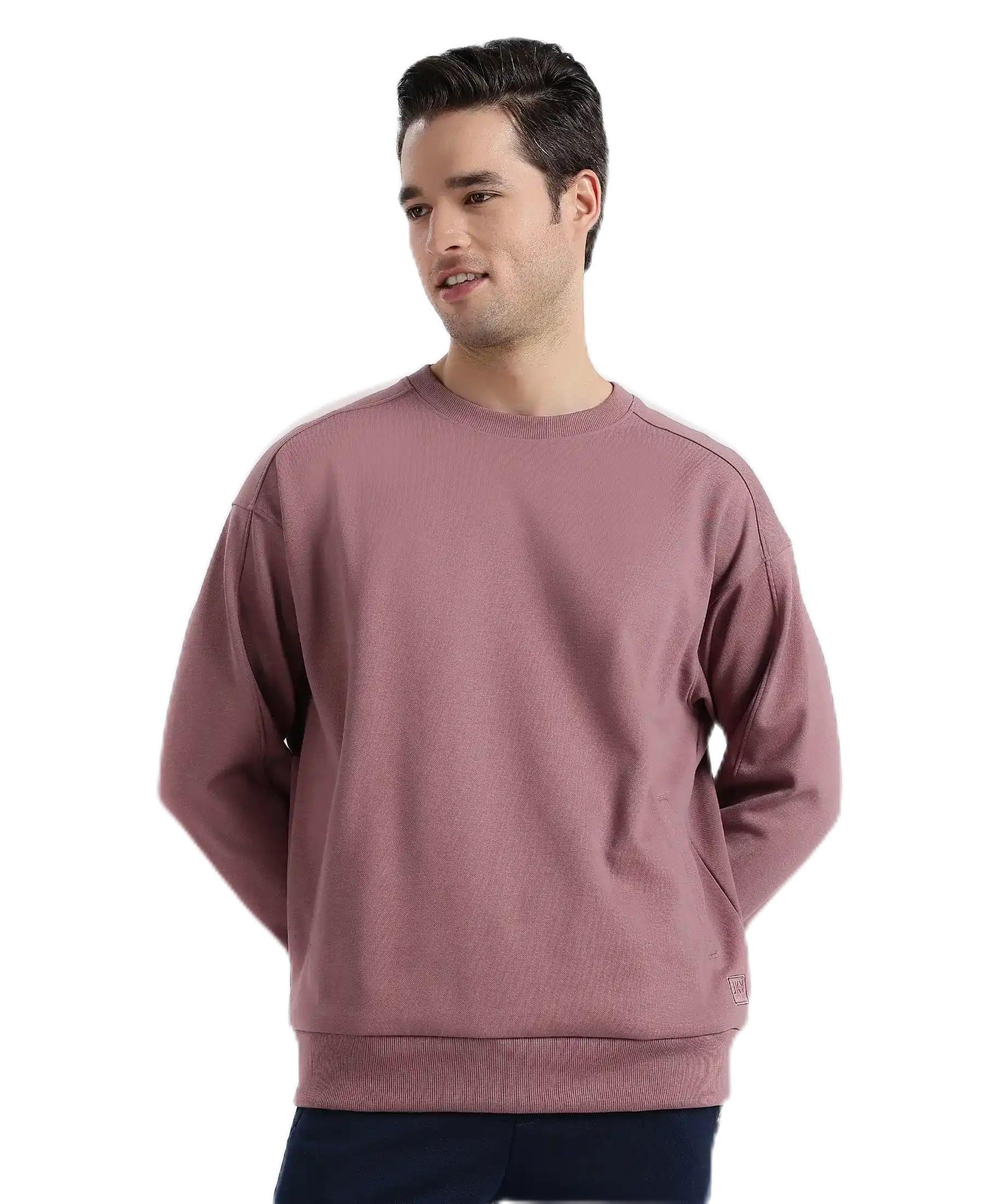 jockey AM77 Men Super Combed Cotton Rich Pique Sweatshirt with Ribbed Cuffs-picture-15