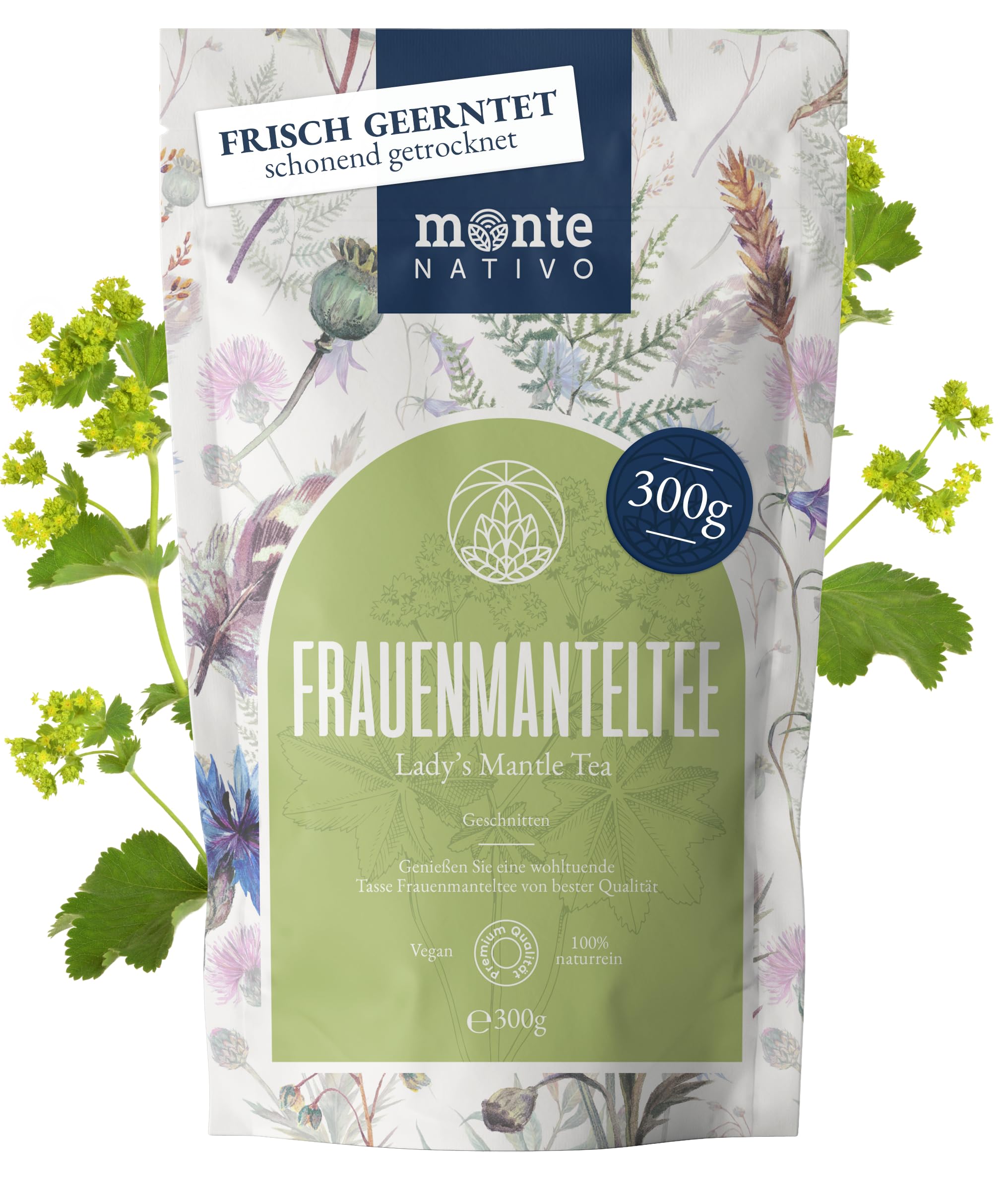 Lemon Balm Tea Monte Nativo (300g) - Gently Dried Lemon Balm Leaves - Aromatic and 100% Pure and Natural Loose Leaf Herbal Tea Without Additives - As a healthy, refreshing infusion — view 29
