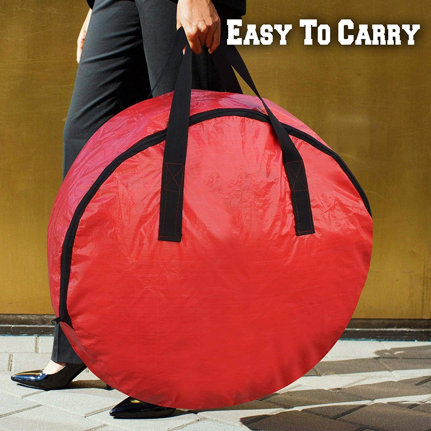 BenefitUSAHeavy Duty Christmas Wreath Storage Bag For 30-Inch Wreaths