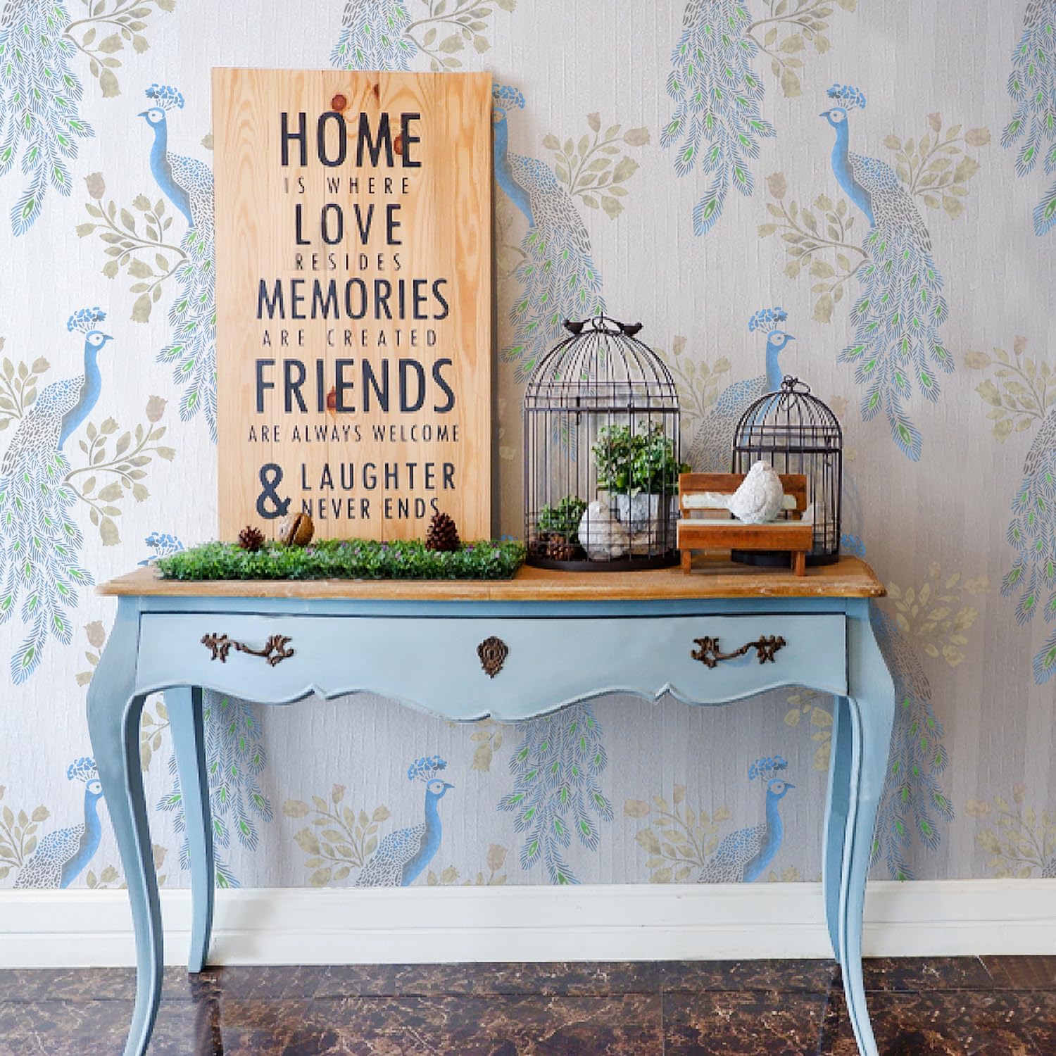 Amazon.com : GSS Designs Peacock Stencils - 12x16Inch
