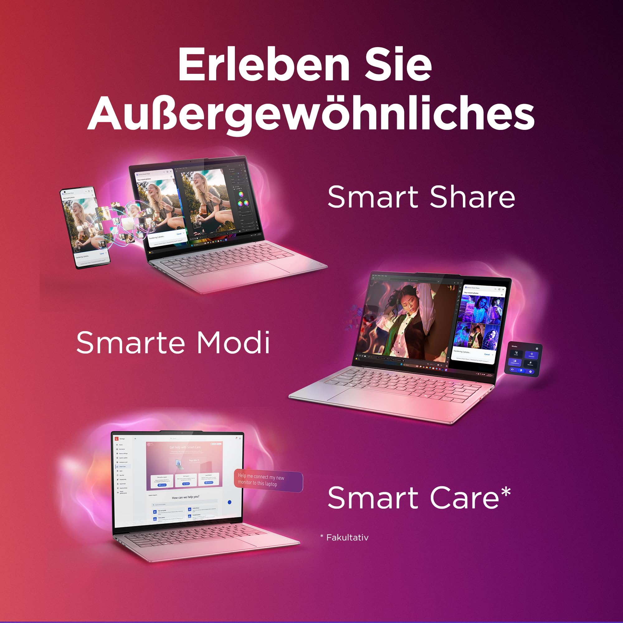 Lenovo Yoga Slim 7i Aura Edition Laptop | 14" WUXGA OLED | Intel Core Ultra 7 256V | 16GB RAM | 512GB SSD | Intel Arc Grafik | Windows 11 | QWERTZ | Seashell | 3 Jahre Garantie Exklusiv bei Amazon