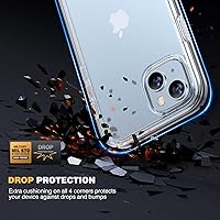 Vista 3 de Diaclara Diseñada para iPhone 15, funda resistente de cuerpo completo con protector de pantalla integrado sensible al tacto y antiarañazos