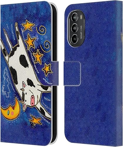 Miniatura 9 de Head Case Designs Officially Licensed Wyanne Quiet Creative Animals 2 Leather Book Wallet Case Cover Compatible with Motorola Moto G82 5G