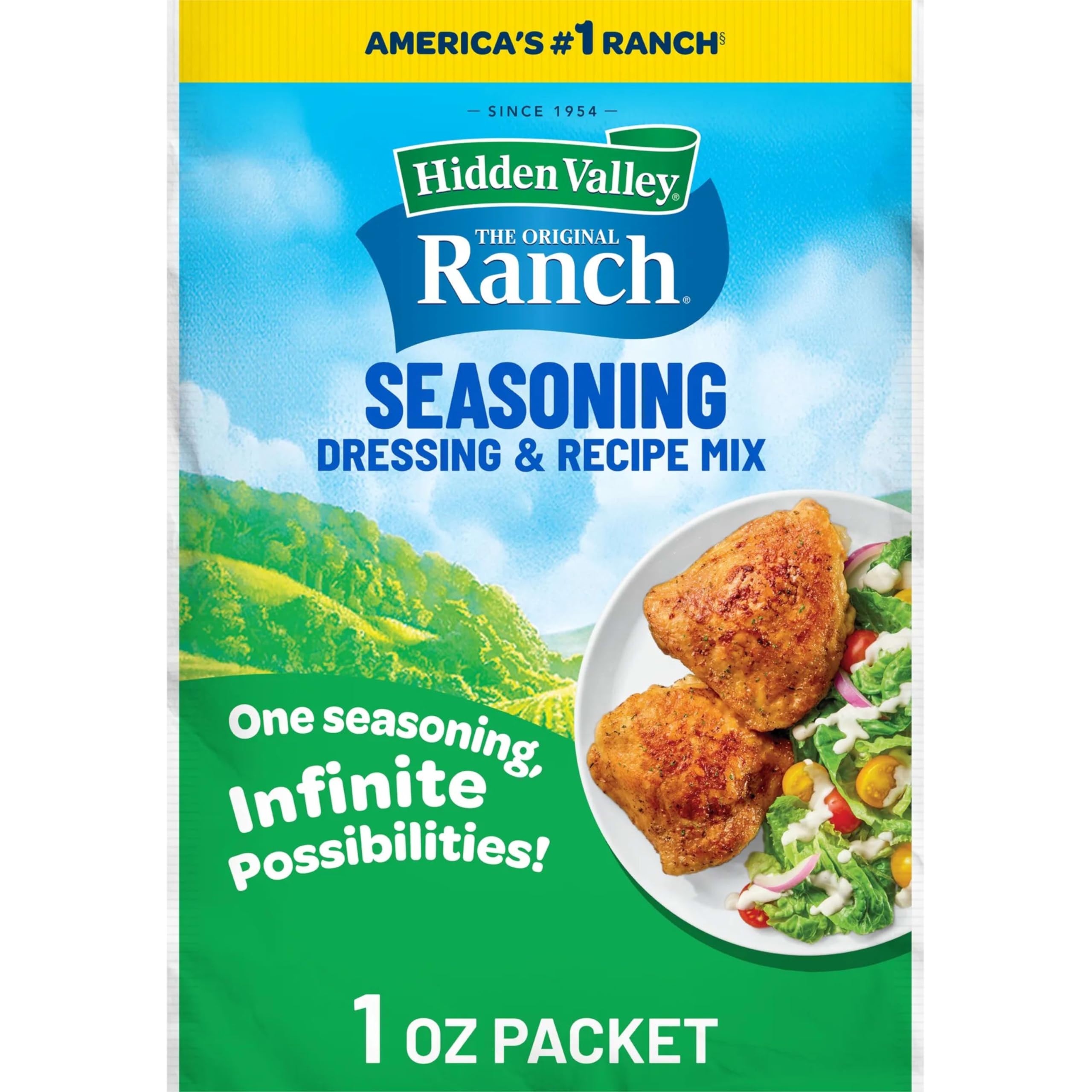 Hidden Valley Original Ranch Seasoning, Dressing and Recipe Mix, 1 Ounce (Package May Vary)