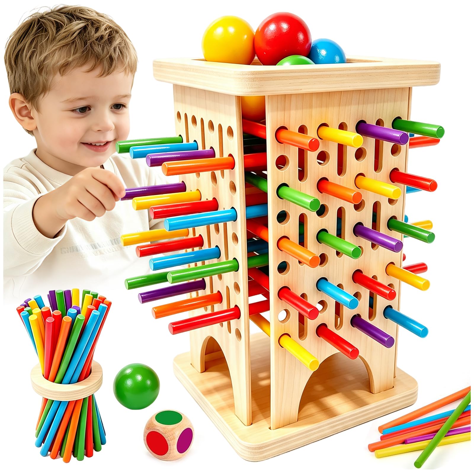 KutaKuta Board Games Wooden Toys Colour Sorting Toys Educational Toy