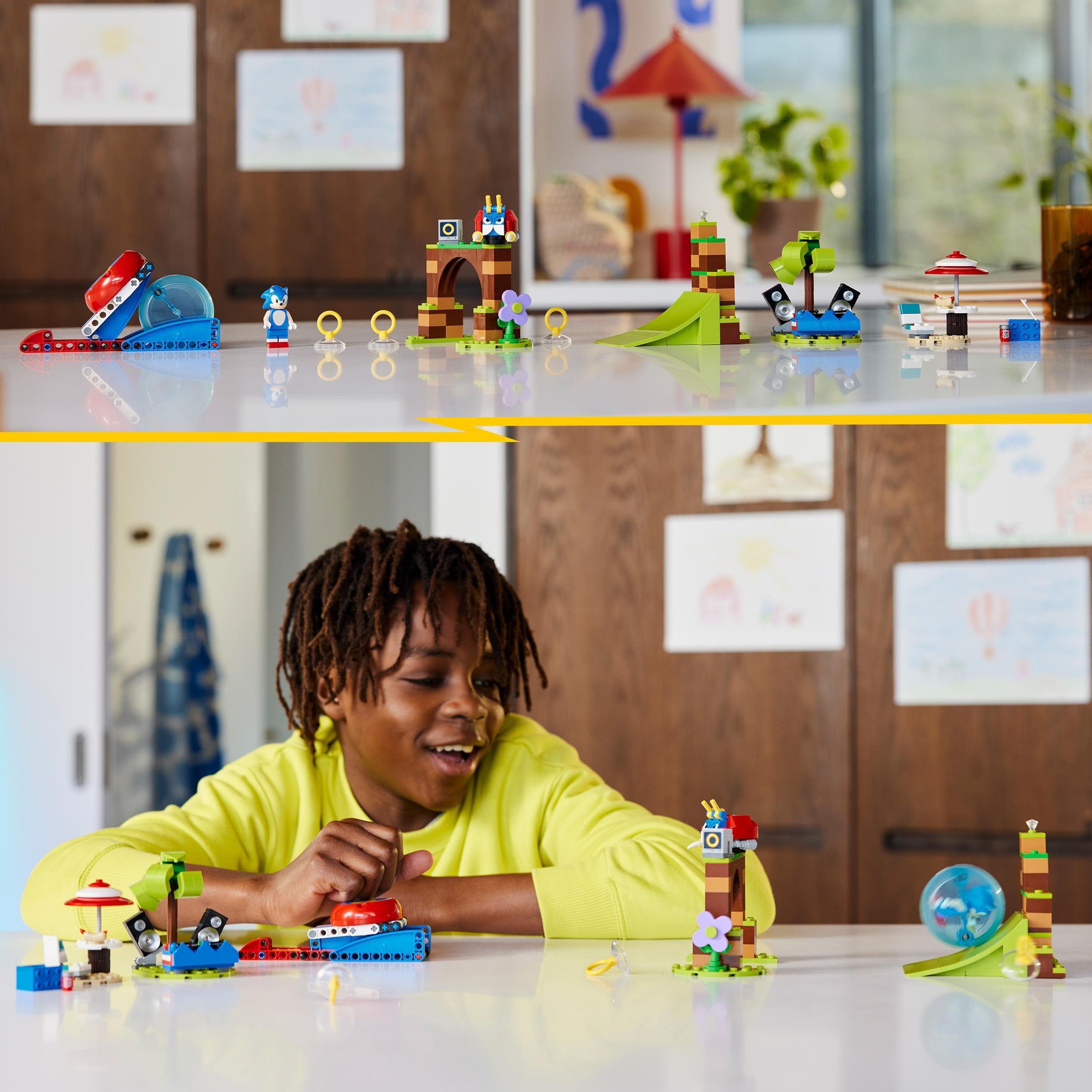 LEGO Sonic the Hedgehog Sfida della Sfera di Velocità di Sonic, Costruzioni Giocattolo con 3 Personaggi e la Figura di Moto Bug Badnik, Giochi per Bambini, Bambine, Ragazzi e Ragazze da 6 Anni 76990