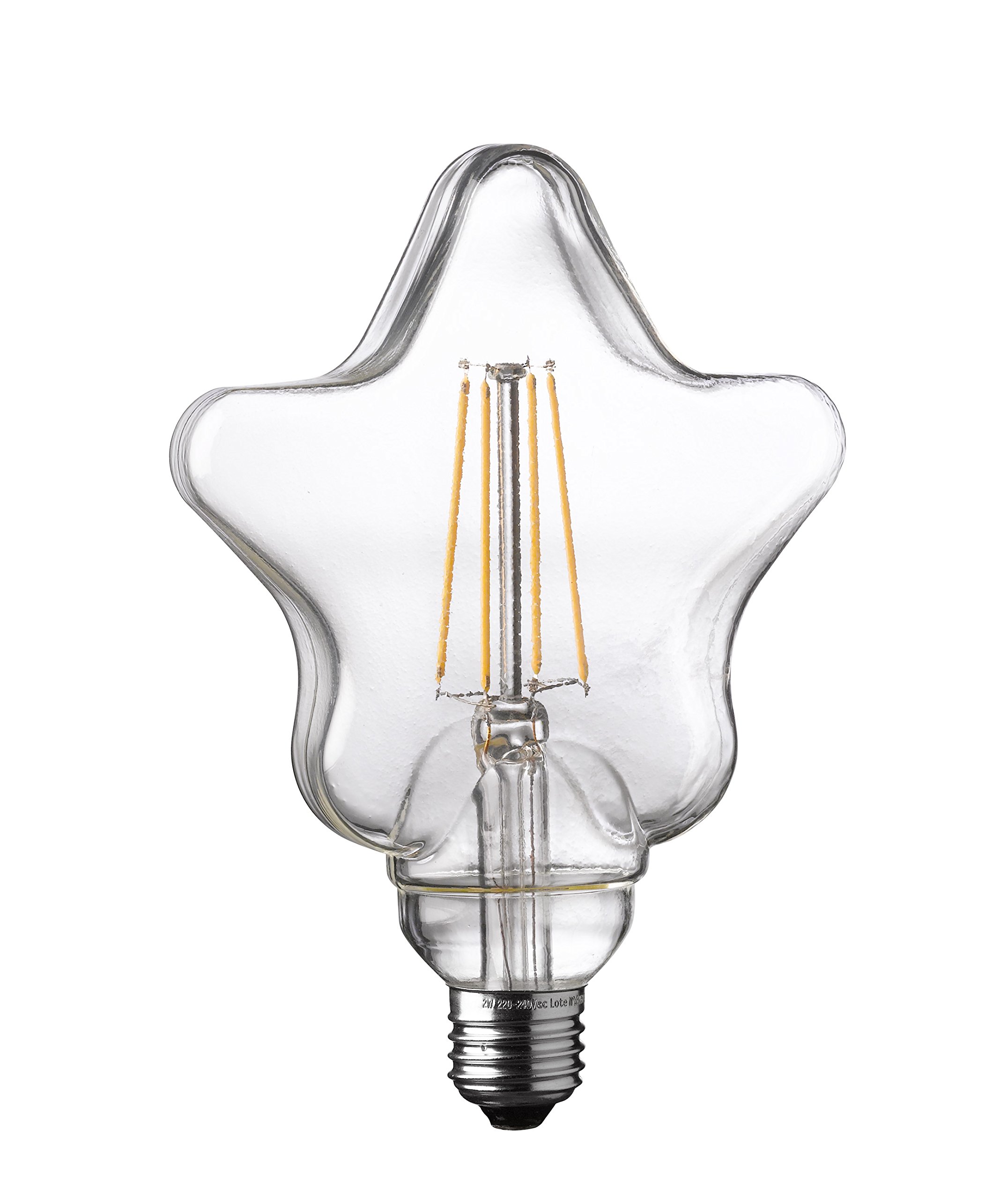 Wofi Filament Light Bulb – Clear Glass, E27, 4 W, 12.5 x 12.5 x 17.5 cm