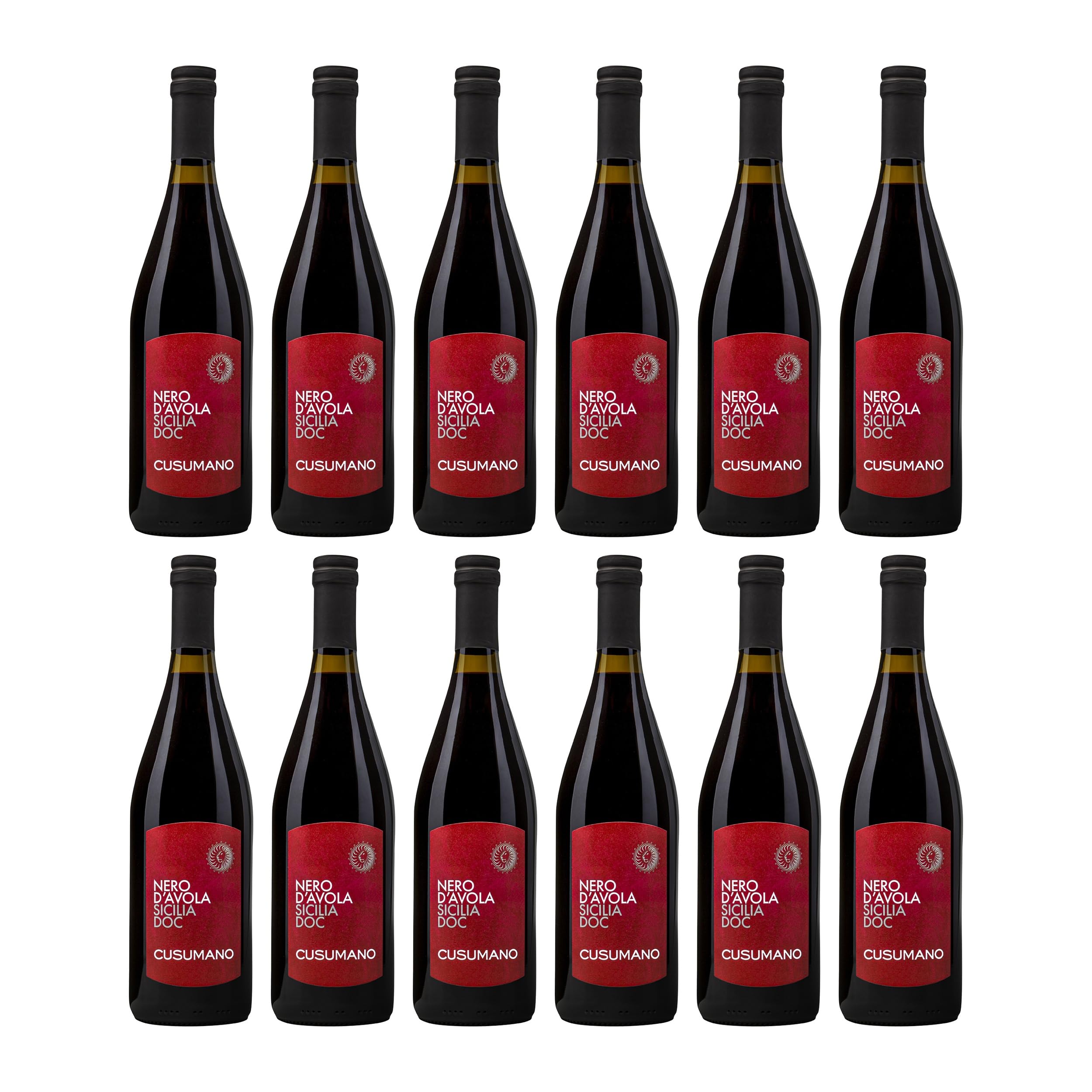 Cusumano Nero d'Avola Sicilia DOC Rotwein Rot trocken Italien inkl. FeinWert E-Book (12 x 0.75 l)
