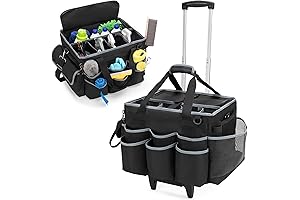 Carro Organizador con Ruedas: Limpieza de Coche y Hogar Fácilmente