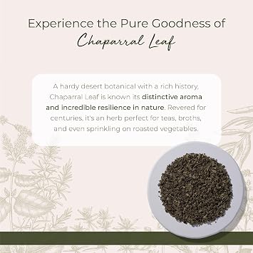 Starwest Botanicals Wildcrafted Chaparral Leaf - Bulk 1 lb Bag | Dried Loose Leaf Herb for Tea, Sourced from Creosote Bush, Cut & Sifted, Certified Kosher