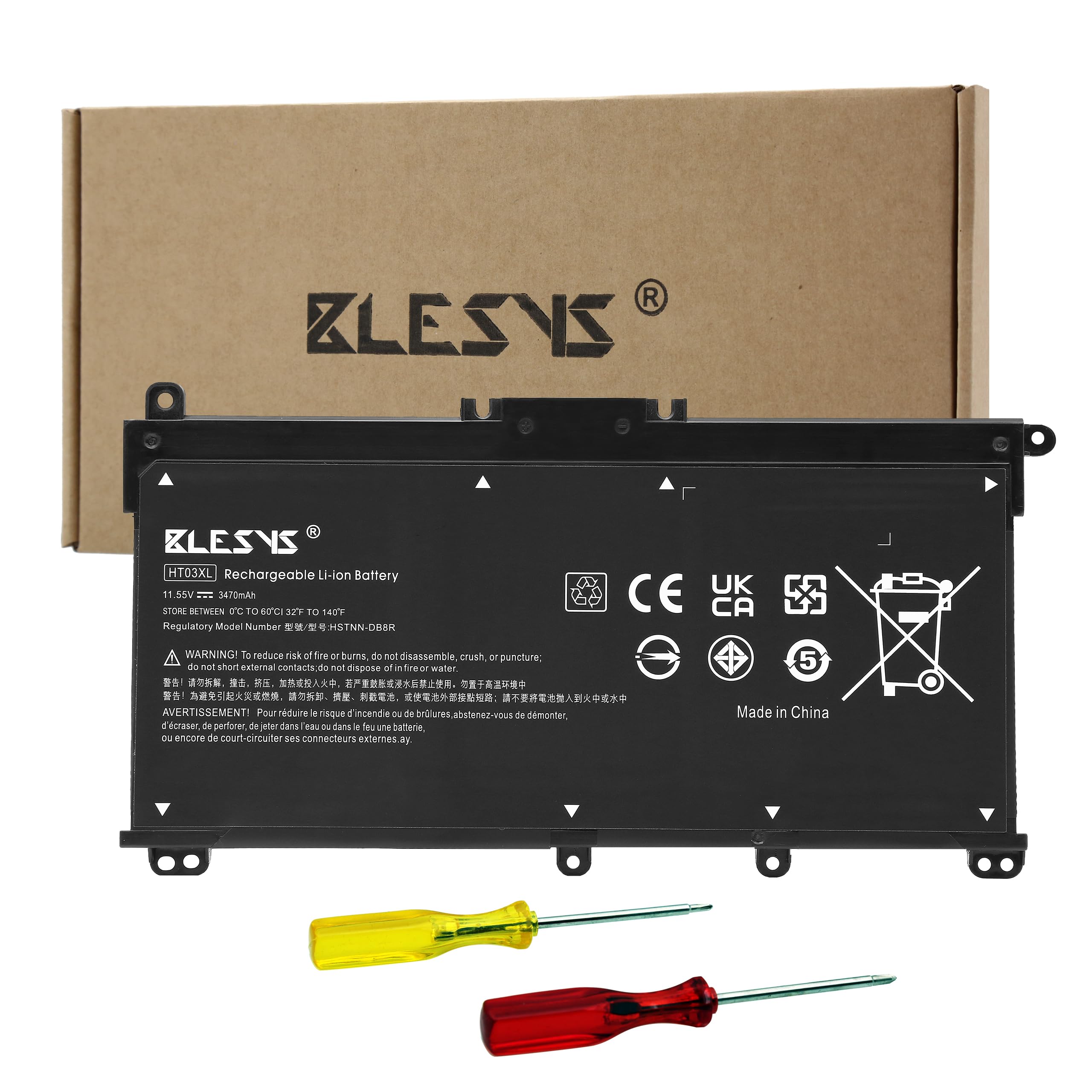 BLESYS HT03XL L11119-855 Akku für HP Pavilion 15-cs0211ng 15-cs3300ng 15-cs0203ng 15-cs3223ng 15-cs3710ng 15-cs2535ng 15-cs0904ng 15-cs3006ng 15-cs0201ng 15-cs0406ng Laptop