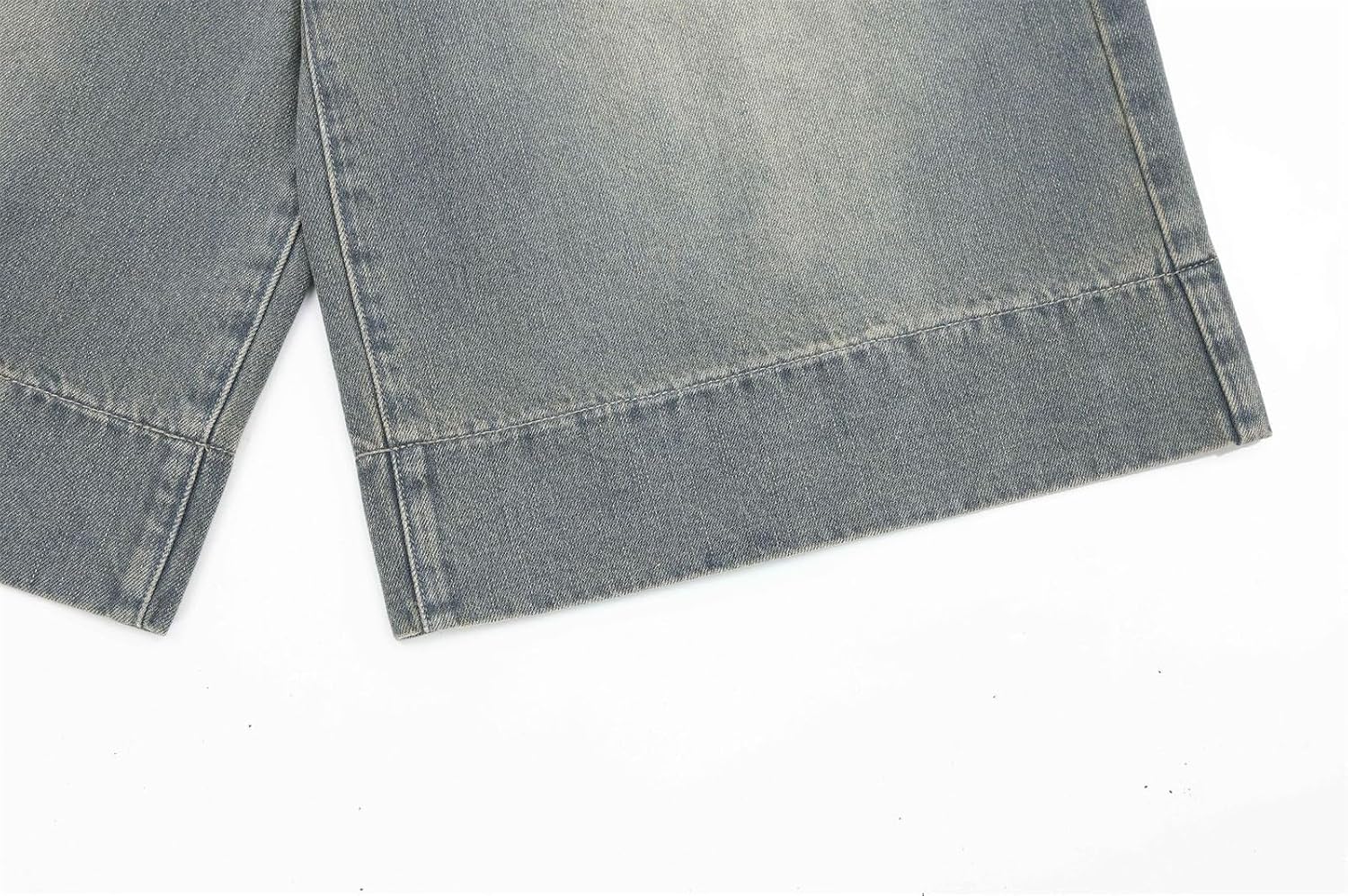 Jorts Women's & Men's Black Denim Shorts Jean Shorts Y2k Style Long Jorts Wide Leg Baggy with Pockets