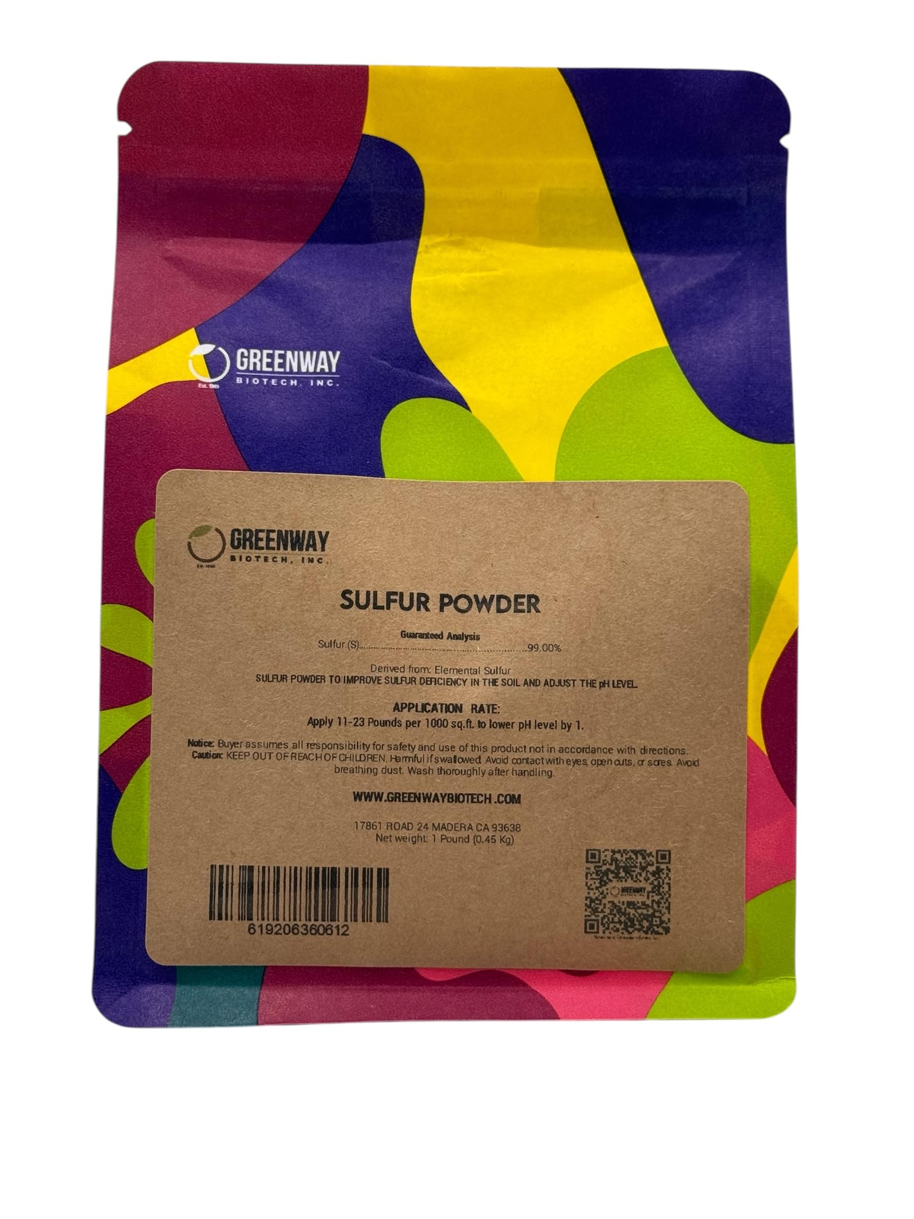 Greenway Biotech Sulfur Powder 1 lb
