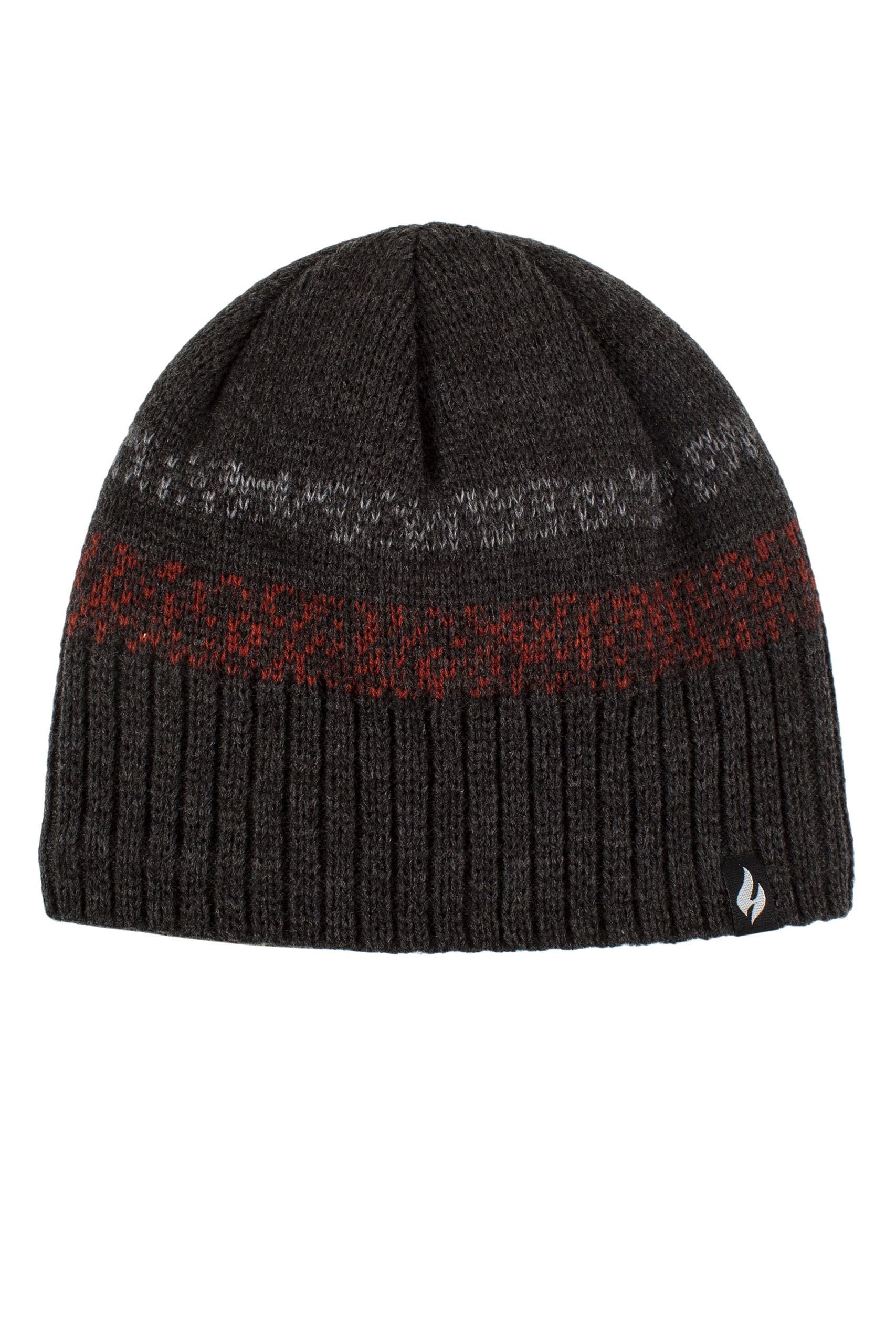 HEAT HOLDERS SOCKSHOP Mens Hat - 'Tromso', Striped, Patterned, Deep Rib, Outdoor, Walking, Thermal, Warm & Cosy 1 Pack One Size Anthracite Melange