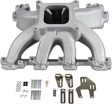 28095 LS1 EFI Cathedral port Intake Manifold Aluminum Single Plane Compatible with Chevrolet Small Block SBC GM LS Gen III LS1/LS2/LS6 4.8L 5.3L 5.7L 6.0L V8