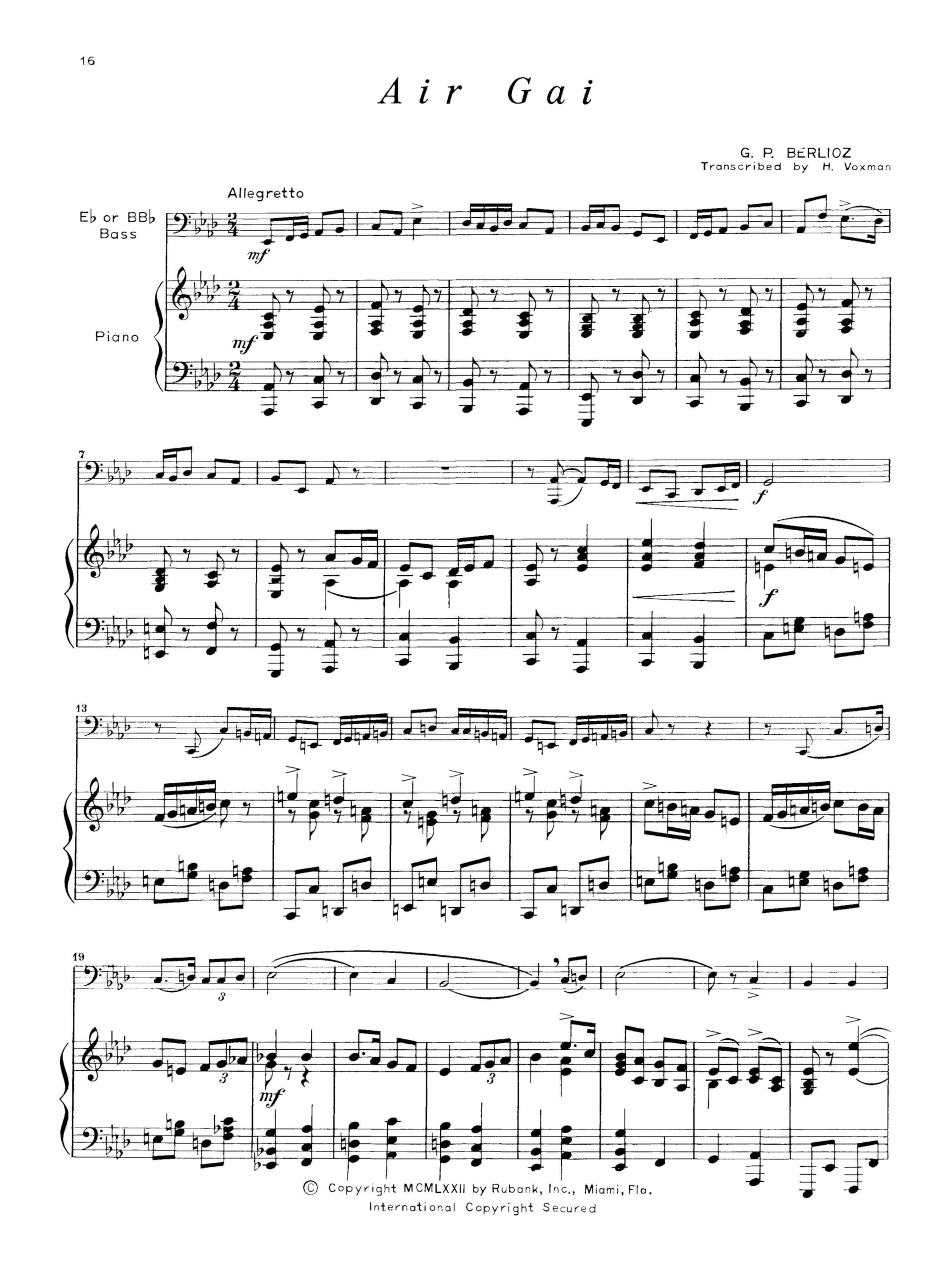 Concert and Contest Collection for E Flat or BB flat Bass (Tuba-Sousaphone): With Piano Accompaniment: Solo Book