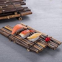 Vista 8 de Operitacx 1 vajilla japonesa de sushi para comedor en casa, diseño único para servir frutas de sushi y olla caliente para fiestas, bodas y reuniones